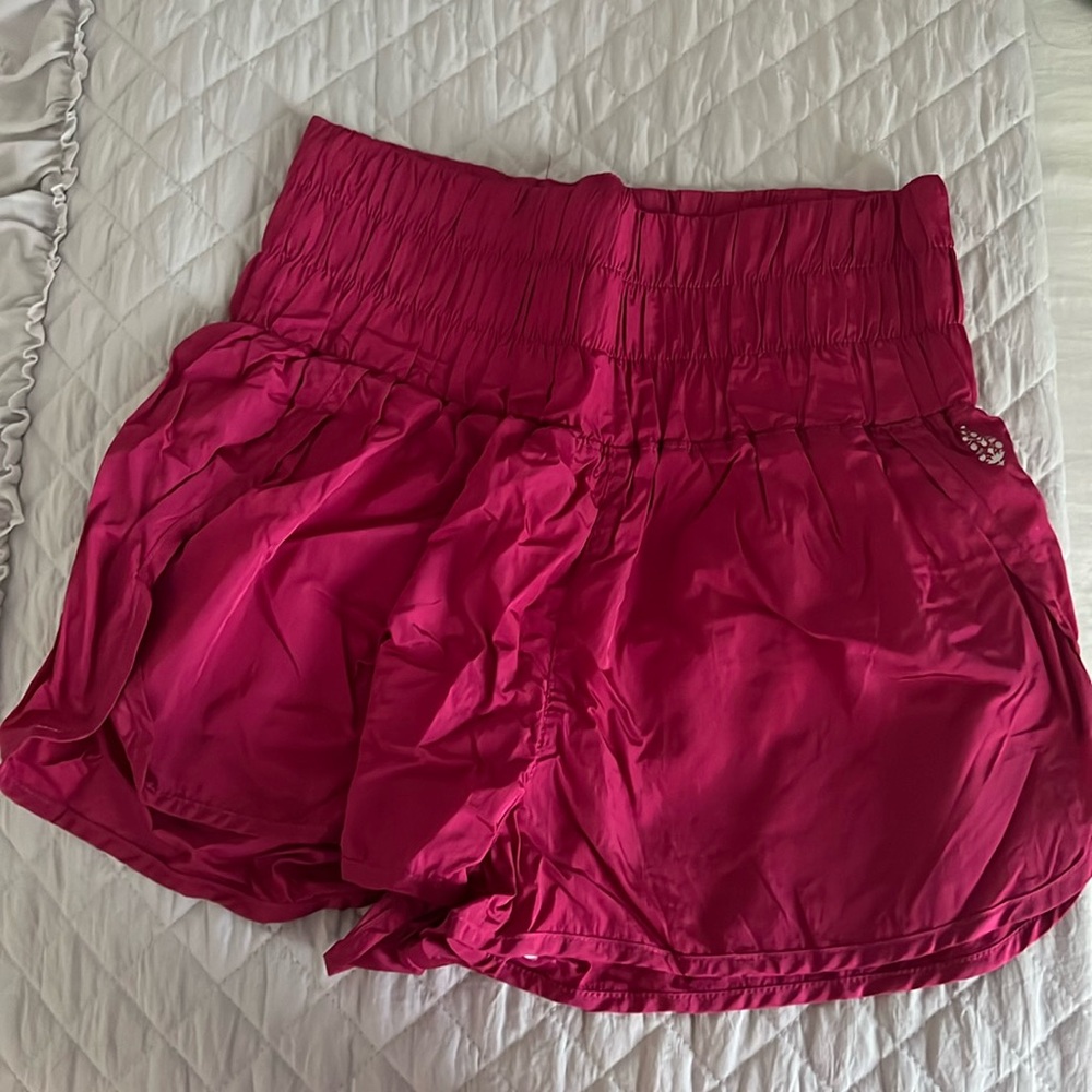 Hot pink Free People Movement Shorts